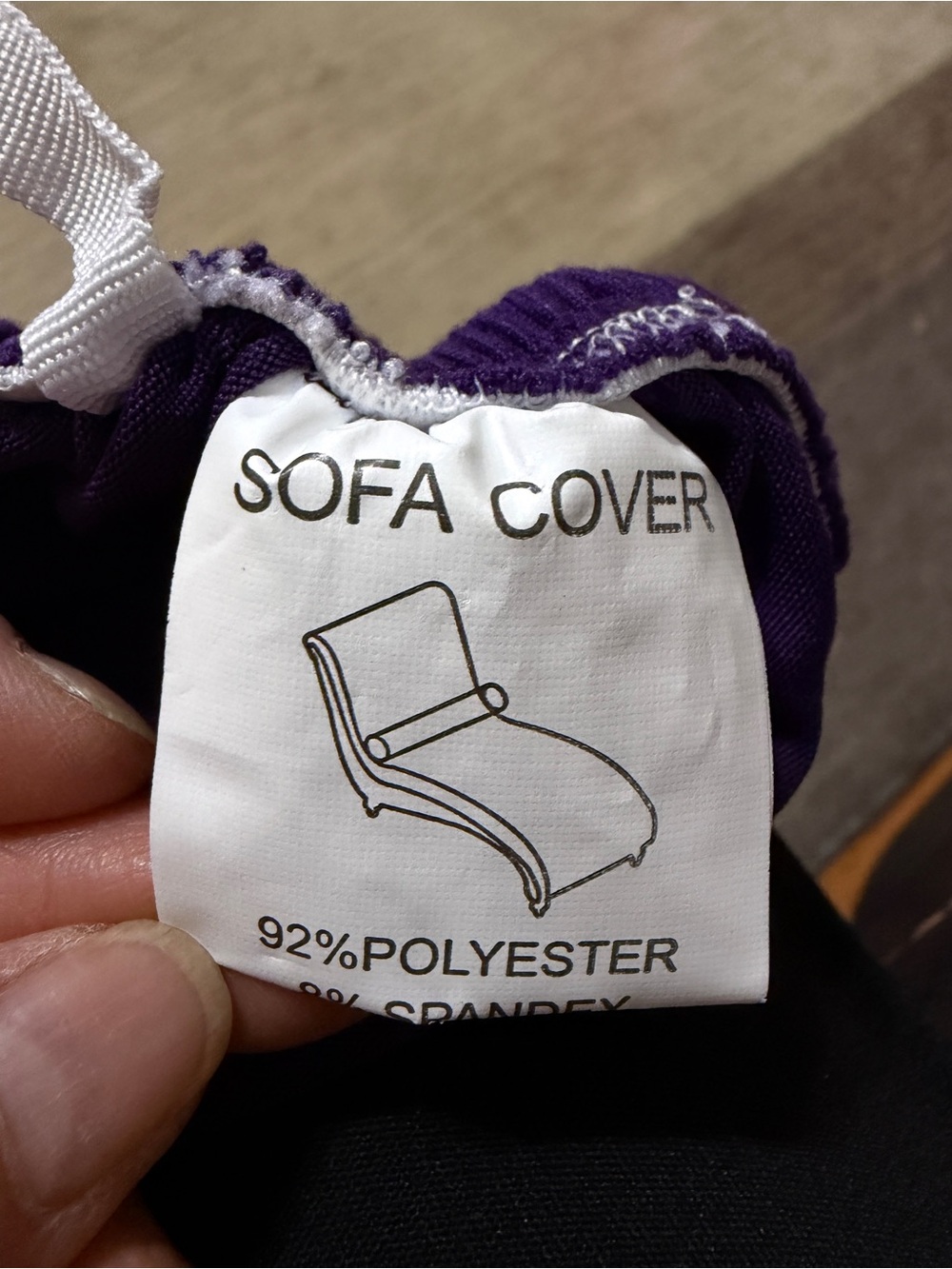 Purple Sofa Cover Stretch Slipcover - Unbranded